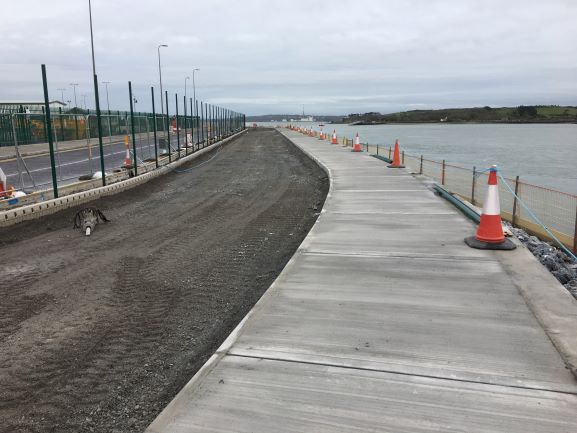 Works ongoing on public access road