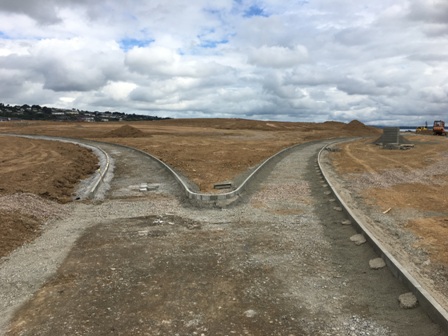 a road split in two directions