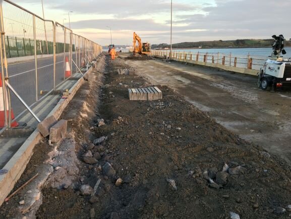 A road under construction