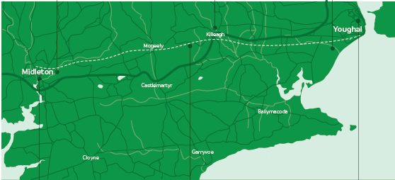 Midleton Youghal Greenway Route Map
