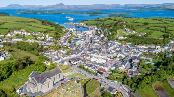 Aerial view of Bantry, County Cork.
