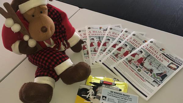Care Pack contents with safety leaflets, teddy and fridge magnet