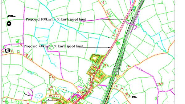 Watergrasshill R639 Temporary Speed Limit - September 2021 Map Image