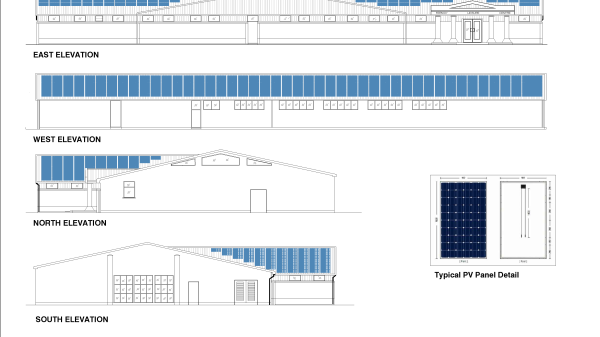 Part 8 Proposed Refit of Roof of Fermoy Swimming Pool Elevation