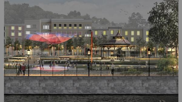 Cobh Public Realm Enhancement Plan  Kennedy Park Night