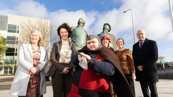 Josephine O’Driscoll, Wild Atlantic Way Manager, Fáilte Ireland, Mayor of the County of Cork, Cllr. Gillian Coughlan, Wayne Ruxton and Pat Shackleton, Youghal Medieval Festival, Rose Carroll, Cork County Council and Chief Executive of Cork County Council, Tim Lucey at the launch of the 2022 Local Festival Fund.  A total of €65,000 is available through this fund, ranging from €500 up to a maximum of €6,000 per festival. Find out more at www.corkcoco.ie 