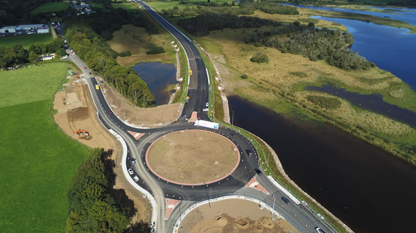 Aerial Shot of a Bypass