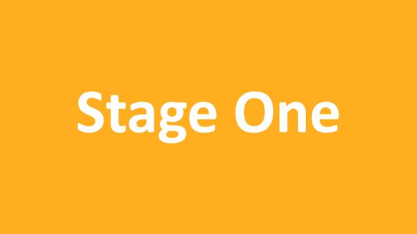 Stage one pre pre draft public consultation button