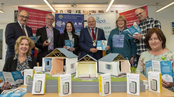 The EPA and Cork County Council’s Library and Arts Service have launched a library loan scheme of digital radon monitors and is calling on householders in County Cork to take the first step to protect themselves and their families from radon, a cancer-causing radioactive gas. Many  areas in County Cork are at high risk - with one in five homes in those areas likely to have high levels of radon. The launch took place at Mitchelstown Library and was attended by the Mayor of the County of Cork, Cllr. Frank O'F