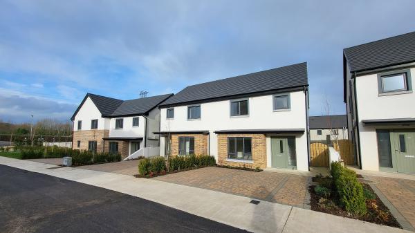 Five houses which are part of the cost rental scheme in Midleton.