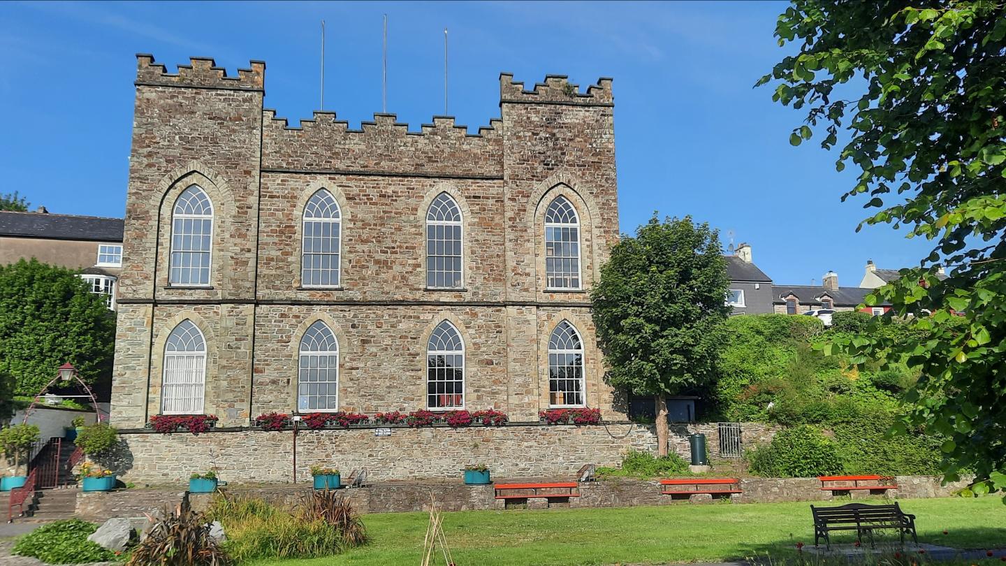 Bandon-Kinsale Municpal District office Castle and Blue sky