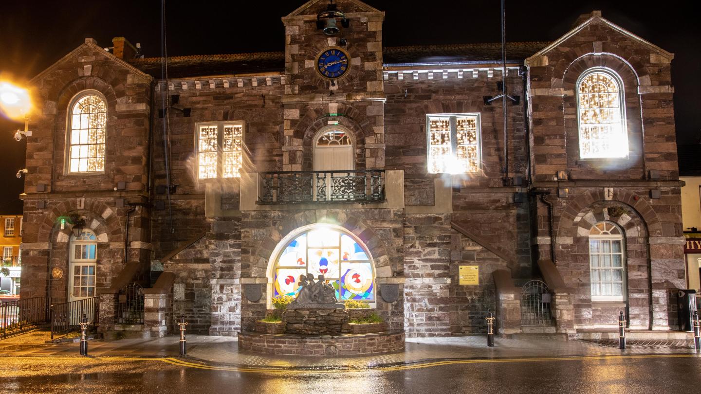 Macroom Town Hall at Night