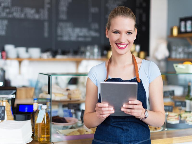 Business owner in Café