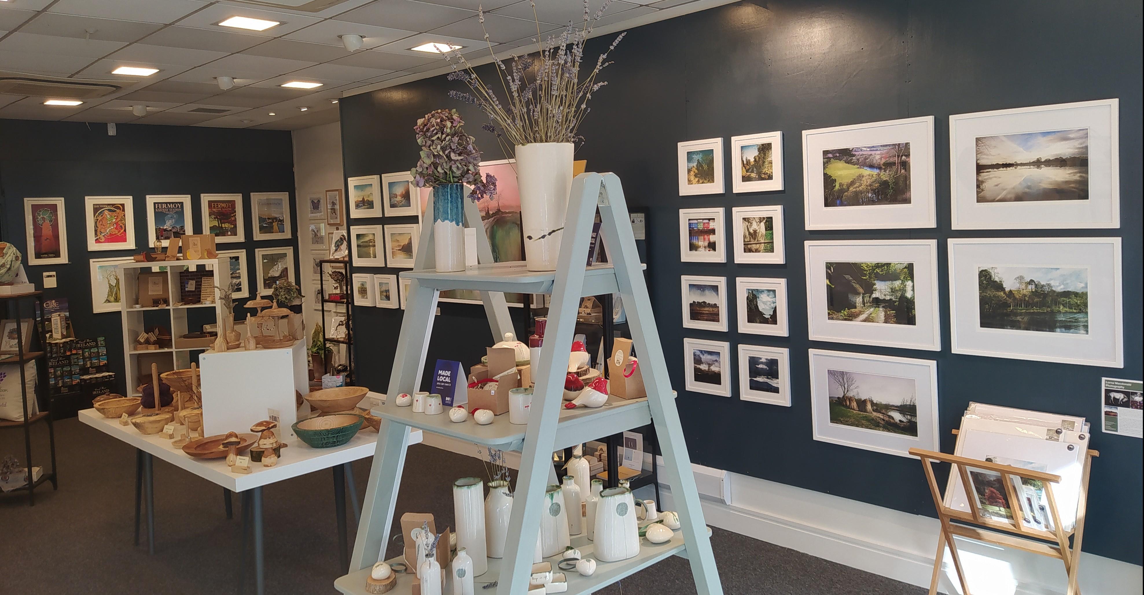 A gallery room containing Arts and Crafts