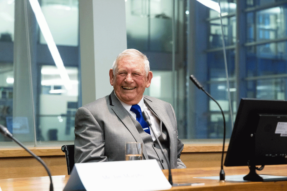 A person sitting at a desk