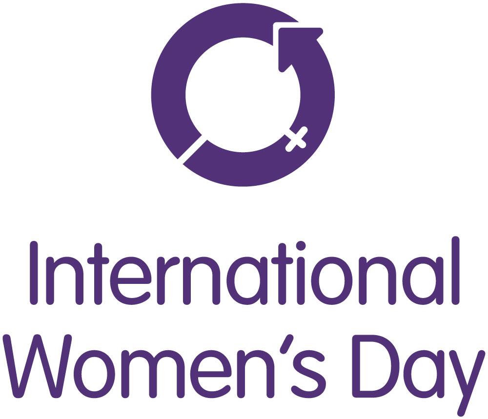 A logo for International Women's Day 2023