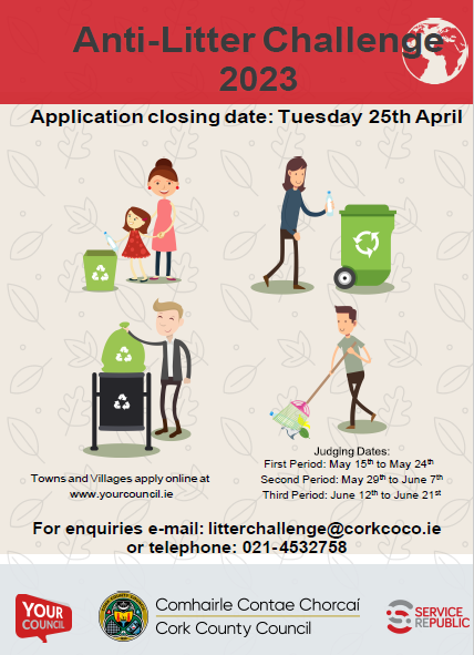 Poster for 2023 Anti-Litter Challenge containing details of how to apply