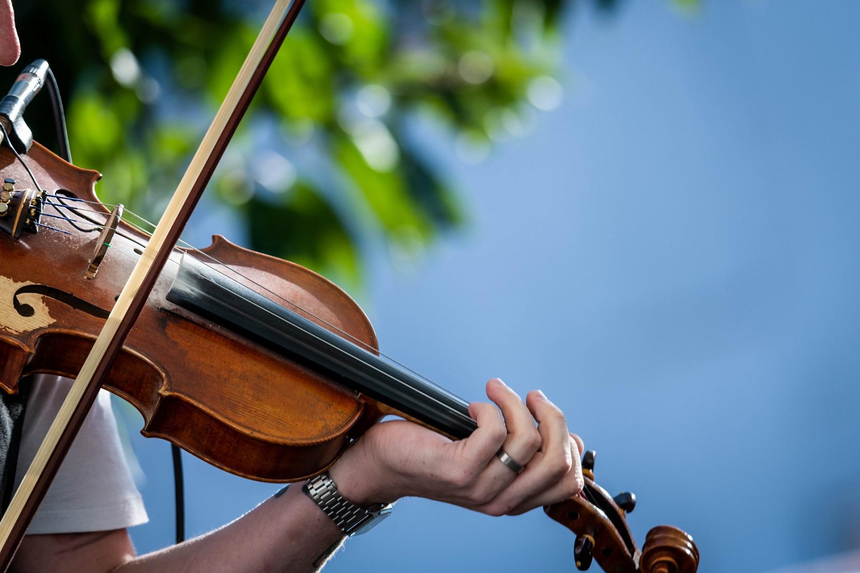 Musician performing as part of Culture Night 2023