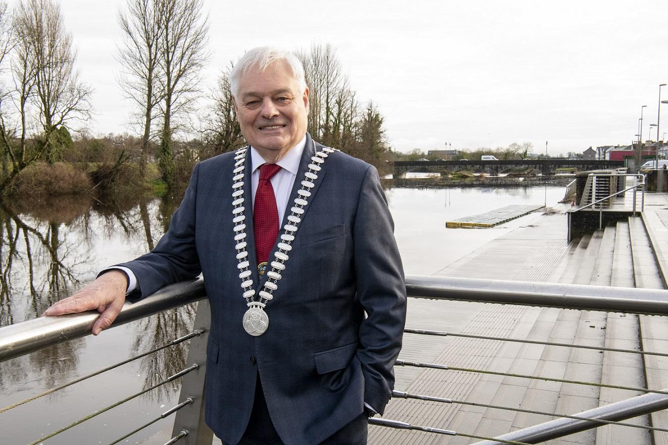 Mayor of the County of Cork. Cllr. Frank O’Flynn pictured at Fermoy Weir,