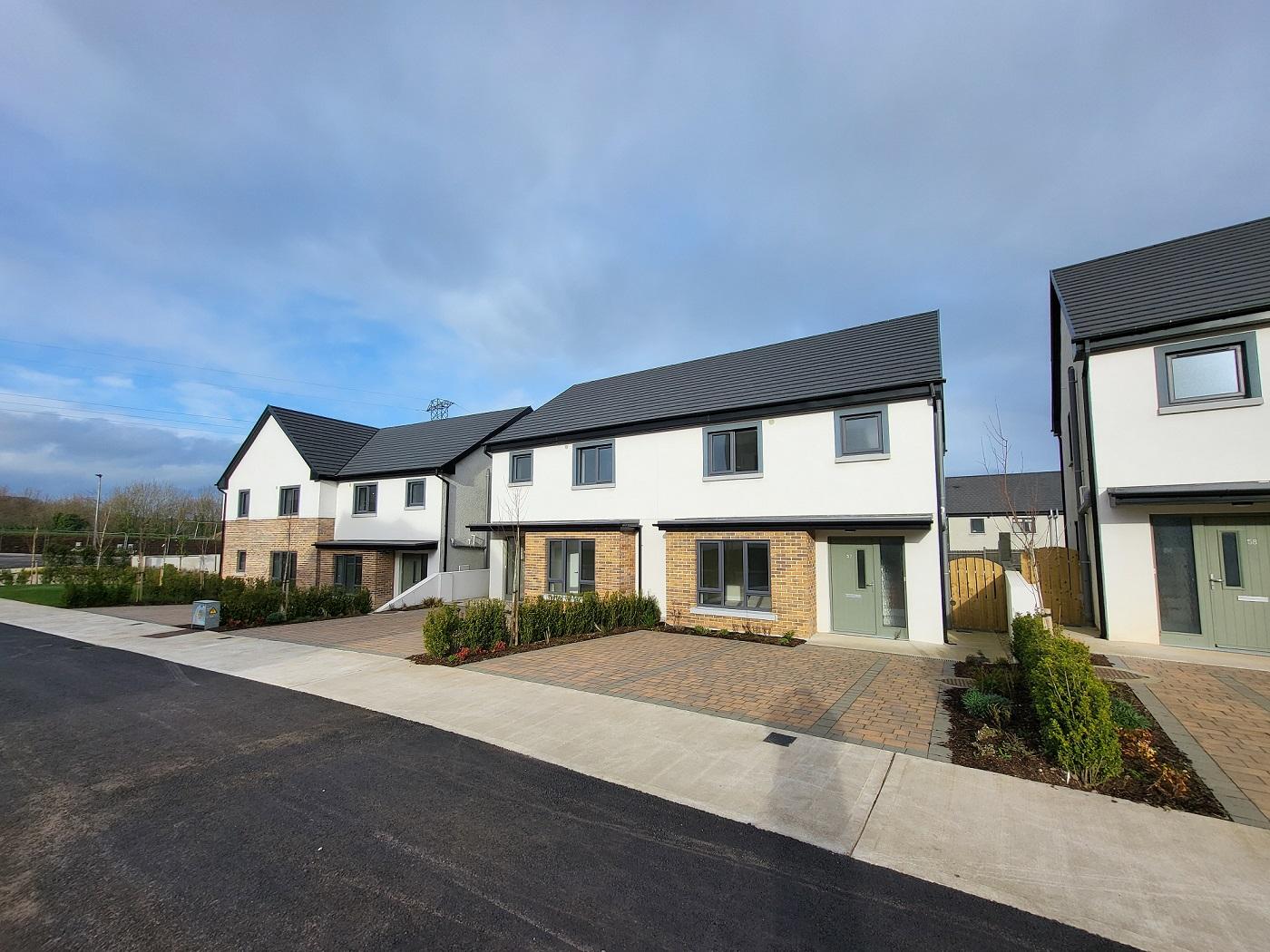 Five houses which are part of the cost rental scheme in Midleton.